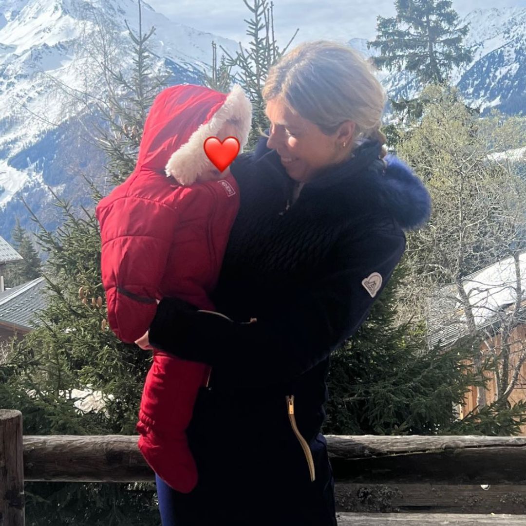 Carrie Johnson shares adorable photos of three children from lavish family ski trip