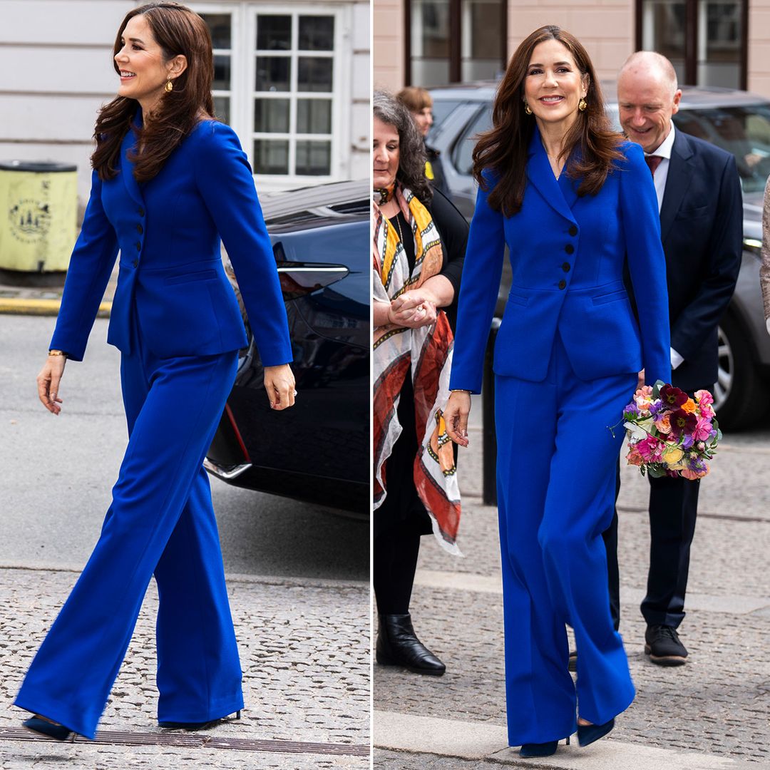 Queen Mary breaks her style rule in flattering flares